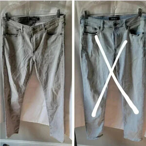 NWOT Light gray Express Hyper Stretch slim jeans, men's size 34x32